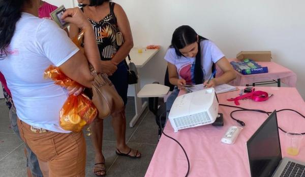 Ação realizada na manhã (17/10/25) no Psf mocambo sobre prevenção do câncer de mama e colo do útero. Imagens da Ação realizada na manhã (17/10/25) no Psf mocambo sobre prevenção do câncer de mama e colo do útero.