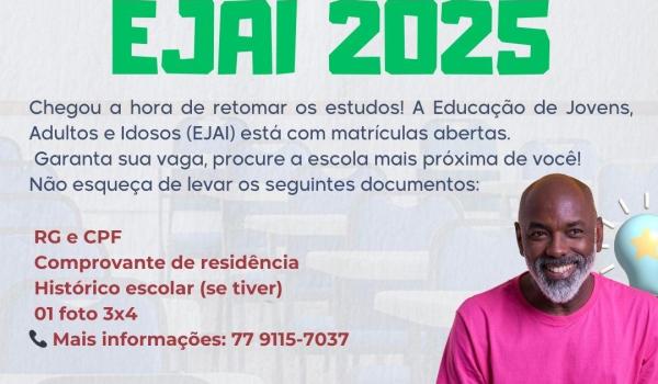 Imagens da MATRÍCULAS ABERTAS! EJAI 2025