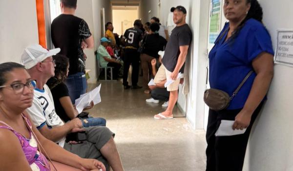 Imagens da Na dia 17/03, ocorreu atendimento oftalmológico no PSF Sede com a Clínica Adrivania Cunha.