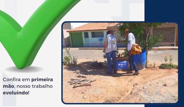 Imagens da Nesta semana  a equipe de vigilância epidemiológica e agentes de endemias realizou visita técnica, no povoado da Lagoa do Dionísio.