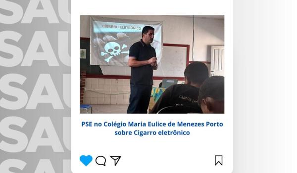 Imagens da No dia 25 foi realizada palestra com enfermeiro Herbert Públio sobre Doenças sexualmente transmissíveis e Cigarro eletrônico  no  com alunos do 9 ano.
