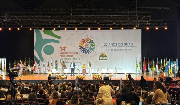 Imagens da Aconteceu em Brasília, entre os dias 6 e 9 de dezembro, a 14ª Conferência Nacional de Assistência Social, um espaço de diálogo, avaliação e deliberação de propostas voltadas ao fortalecimento do SUAS
