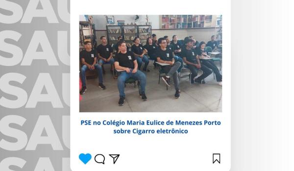 Imagens da No dia 25 foi realizada palestra com enfermeiro Herbert Públio sobre Doenças sexualmente transmissíveis e Cigarro eletrônico  no  com alunos do 9 ano.