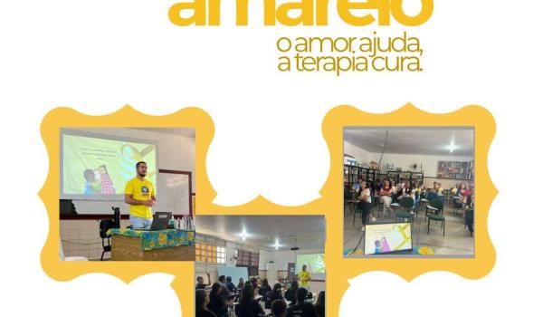 Imagens da Nesta manhã (18) foi realizada palestra sobre setembro amarelo e preservação da vida no centro integrado à saúde . 