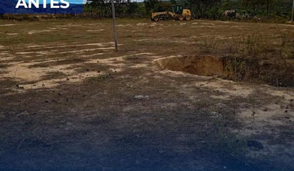 A Prefeitura Municipal de Ibitiara realizou a recuperação do Campo...
