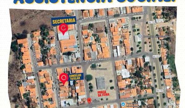 CONFIRA AS LOCALIZAÇÕES DOS NOVOS PONTOS DOS SETORES DA ASSISTÊNCIA...