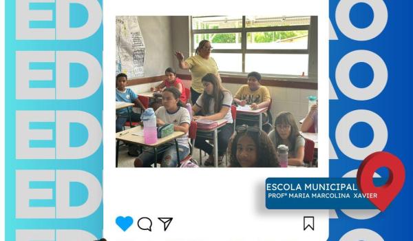 Confira Imagens das aulas na Escola Municipal Profª Maria Marcolina...