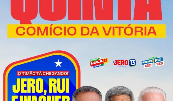 FALTAM 3 DIAS! É NESTA QUINTA, COMÍCIO DA VITÓRIA. JERO,...