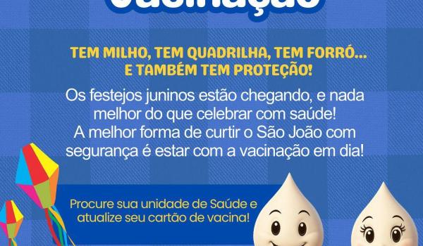 Junho chegou! E com ele, aquele friozinho, o forró, os festejos juninos… e um importante lembrete: ???? Já conferiu se suas vacinas estão em dia? Junho chegou! E com ele, aquele friozinho, o forró, os festejos juninos… e um importante lembrete: ???? Já conferiu se suas vacinas estão em dia?