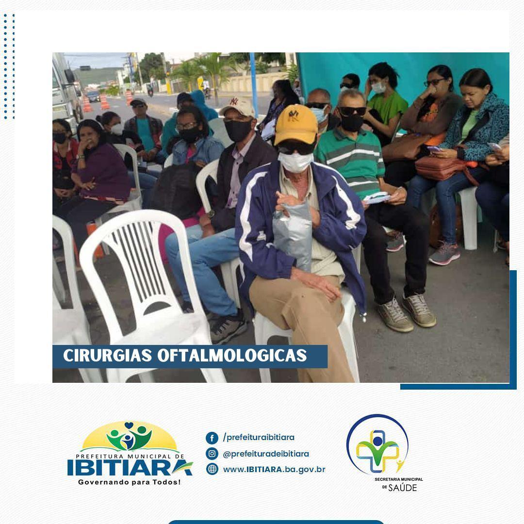 Nesta semana a Prefeitura Municipal de Ibitiara em parceria com a Clínica de Adrivania Cunha em Itaberaba realizou  cerca de 150 cirurgias oftalmológicas de Catarata, Pterígio e Capsolotomia a laser !