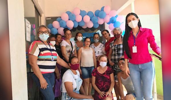 No dia 10 de outubro foi realizada ação em prol do outubro rosa no PSF MOCAMBO.