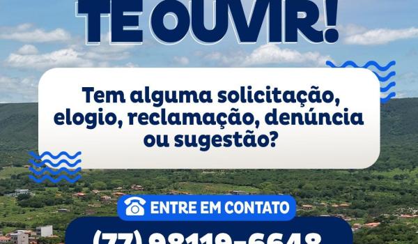 QUEREMOS TE OUVIR!