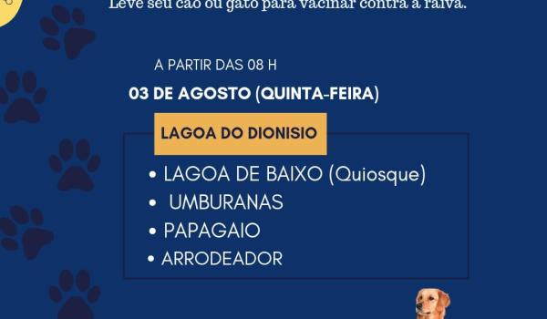 VACINAÇÃO ANTIRRÁBICA