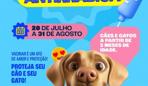VACINAÇÃO ANTIRRÁBICA!